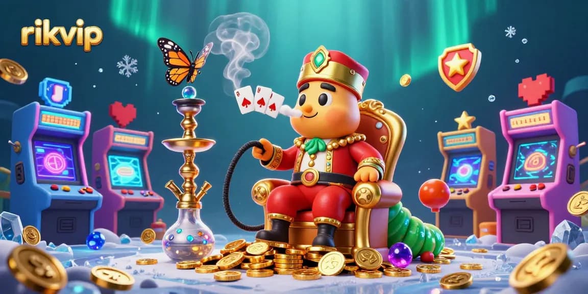 Experience thrilling gameplay at rikvip with vibrant casino-themed 3D illustration showcasing excitement.