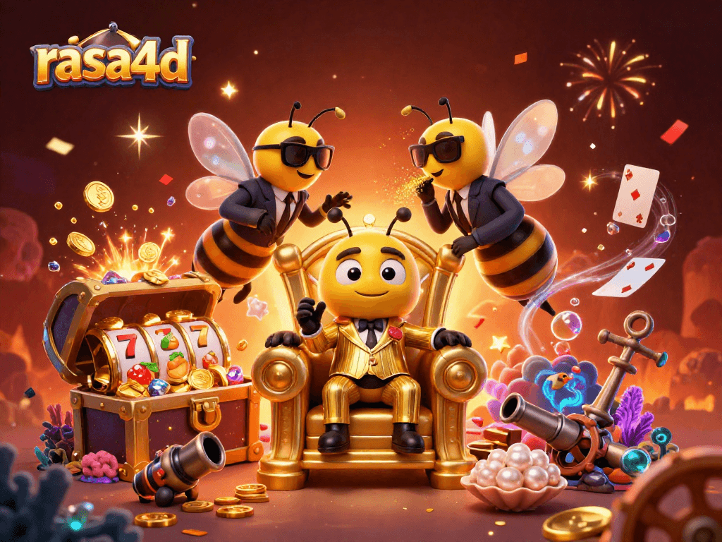 Gambarlah rasanya menyenangkan saat bermain di slot bersama rasa4d, dengan efek koin berkilauan dan karakter kartun