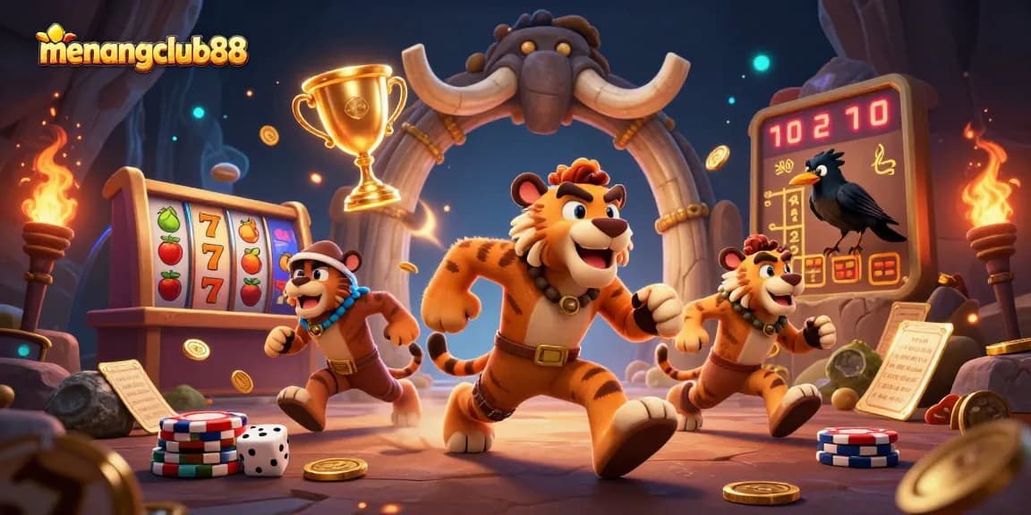 Experience the thrilling world of menangclub88 with vibrant 3D casino characters and dynamic game elements.