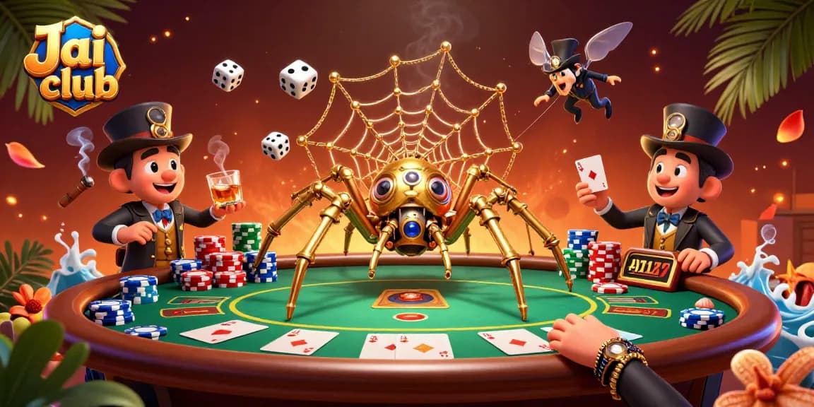 Play exciting games on Jai club with a rich casino atmosphere featuring poker elements.