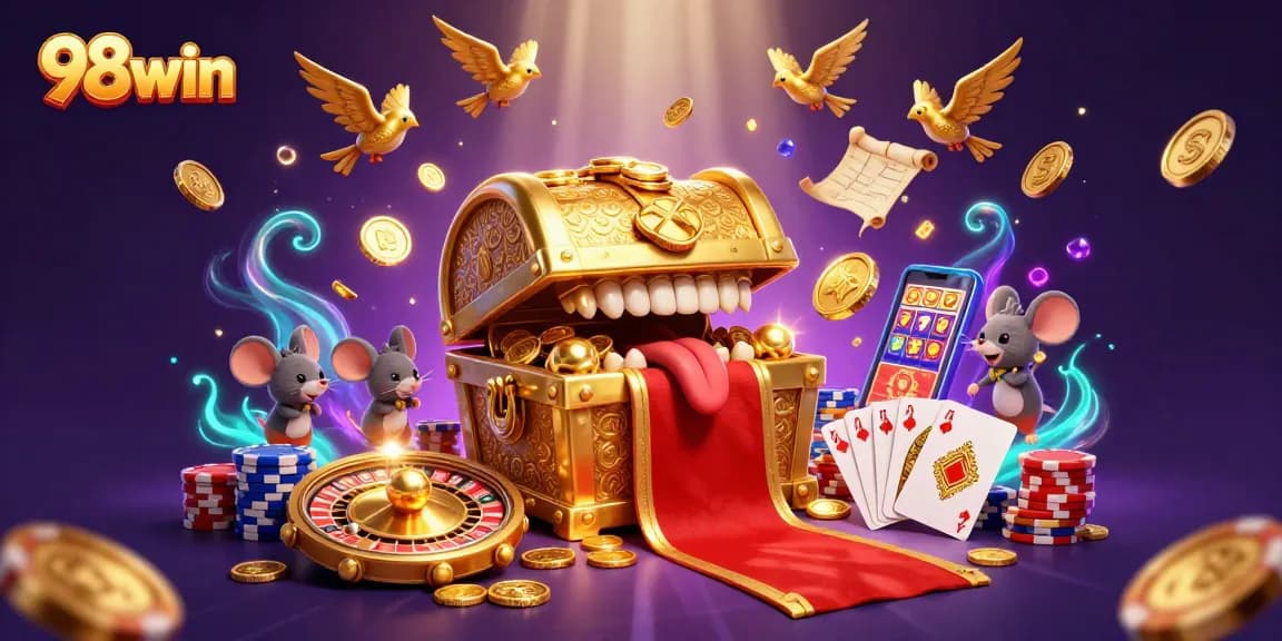 Join the fun at 98win casino, exploring rich treasures and spinning reels in an enchanting gaming world.