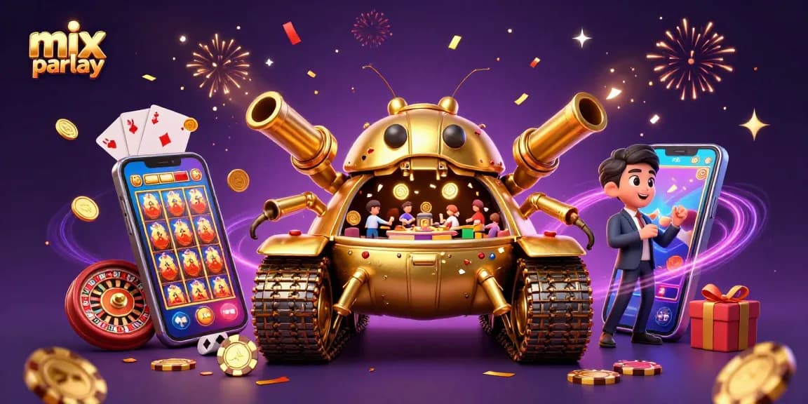 Menangkan jumlah besar dengan mix parlay dalam kasino miniatur bersama karakter unik.