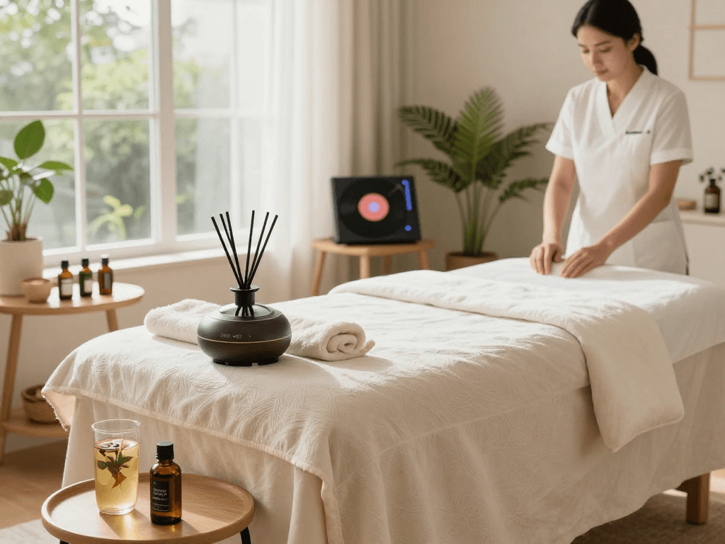Experience tranquility with mantra88 login in a premium relaxation space featuring a cozy treatment room.