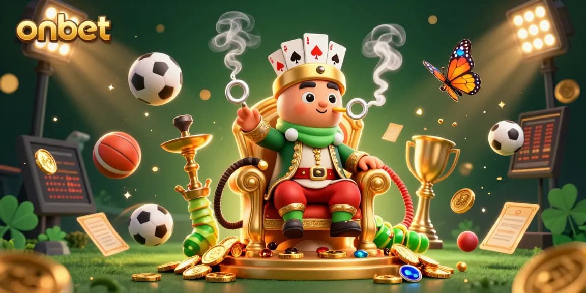 Engage with onbet through vibrant 3D casino fun featuring dynamic sports betting action and a magical caterpillar.
