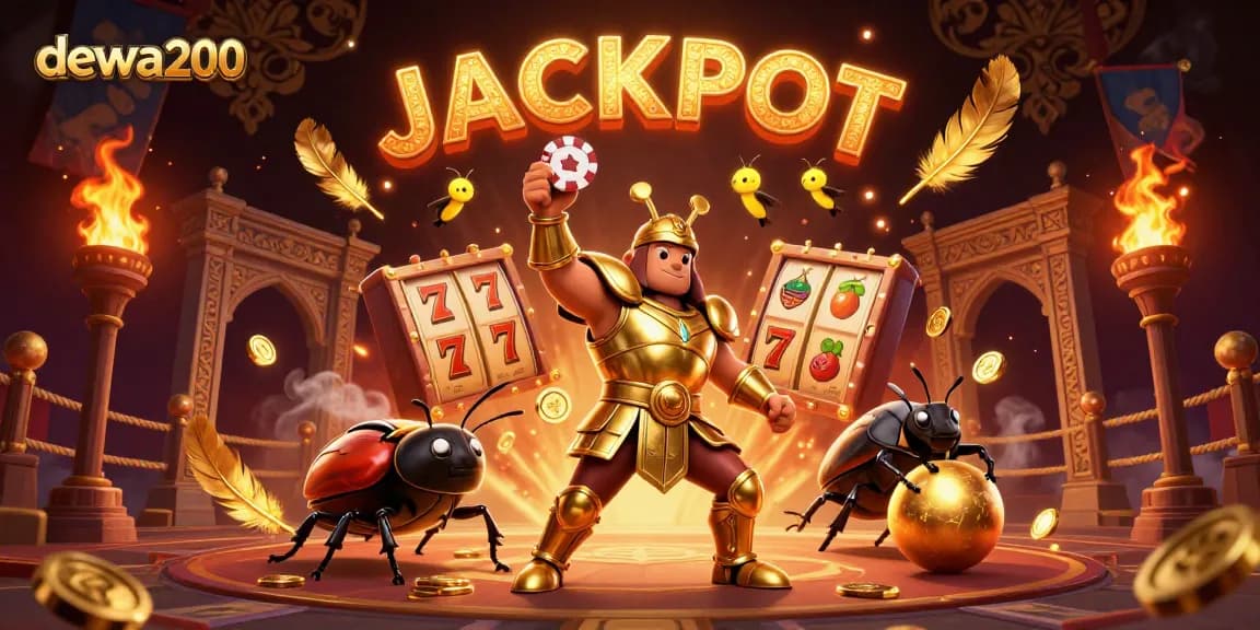 Setiap pemain kasino merayakan kemenangan jackpot di dewa200 dengan karakter luar biasa dan simbol slot yang menarik.