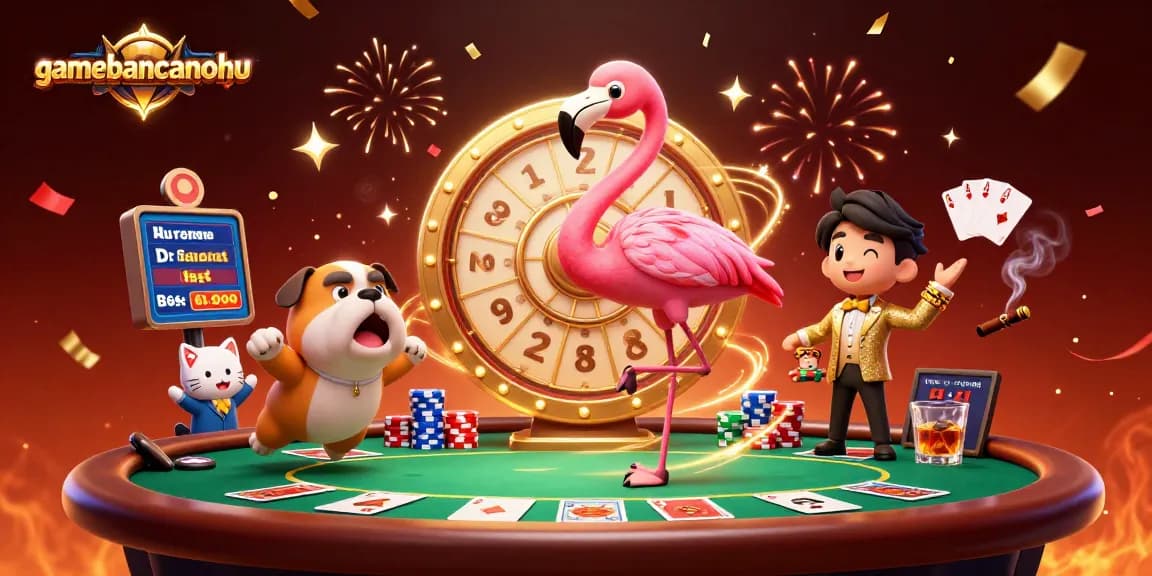 Engage with gamebancanohu's thrilling casino experience featuring dynamic prize reveals and poker excitement.