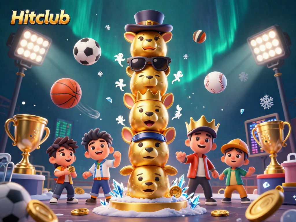 Engage with Hitclub's thrilling sports betting experience featuring lively characters and dynamic elements.