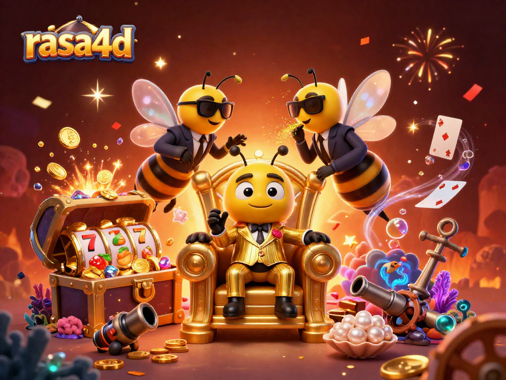 Gambarlah rasanya menyenangkan saat bermain di slot bersama rasa4d, dengan efek koin berkilauan dan karakter kartun