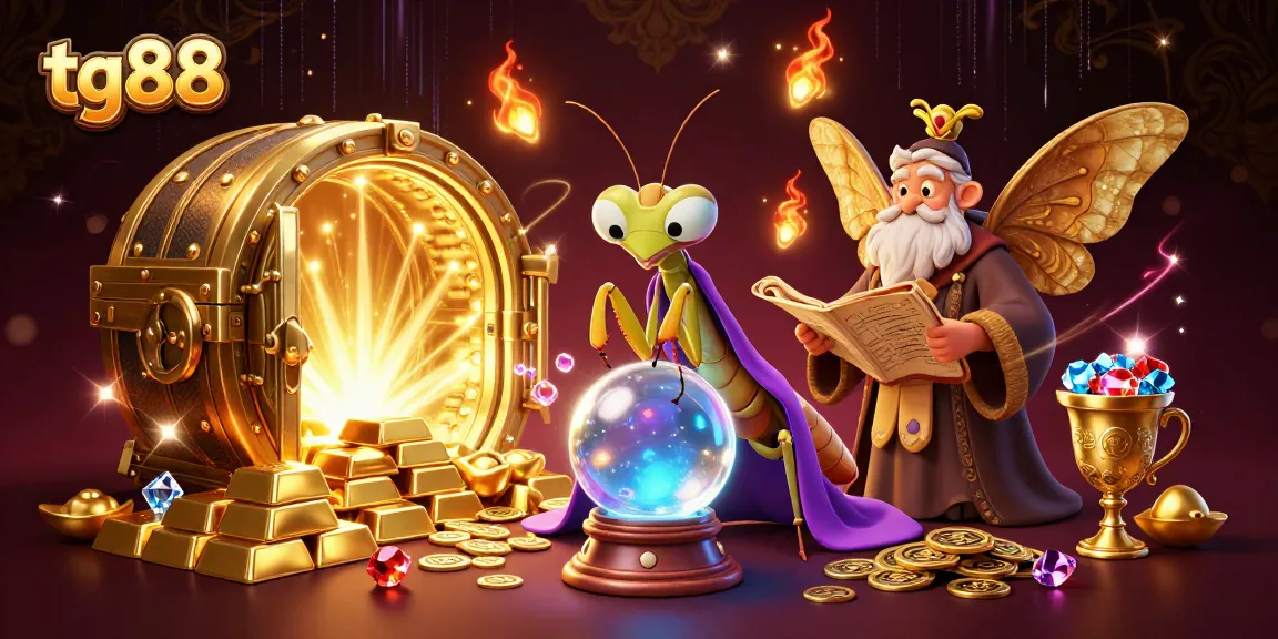 Experience tg88's thrilling casino adventures with vibrant characters and sparkling treasures.