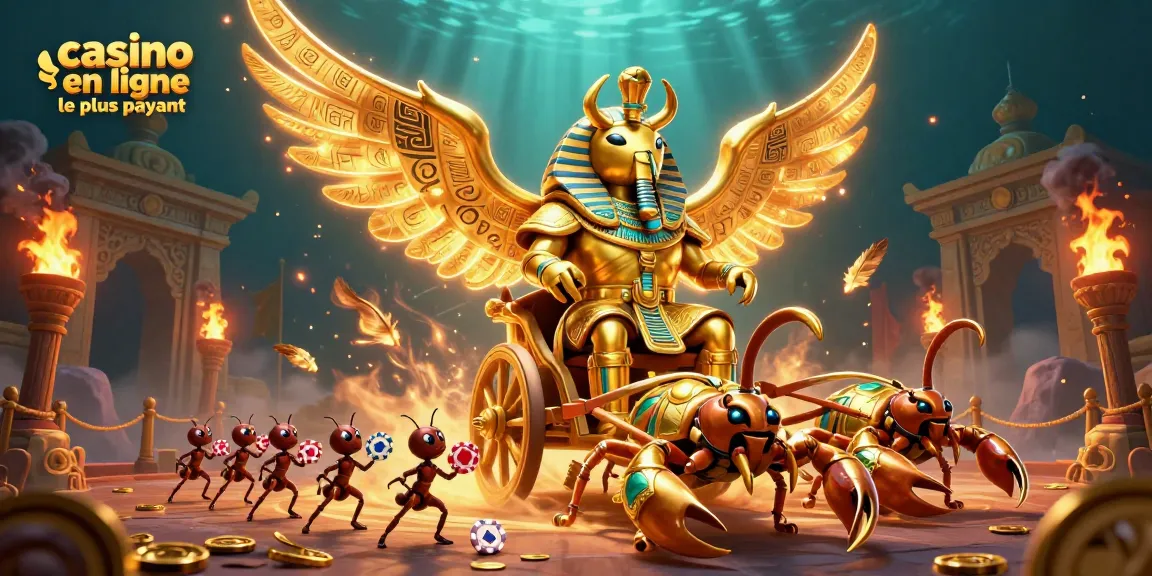 Casino en ligne le plus payant, une scène dynamique avec des personnages de casino et des éléments de jeu captivants.