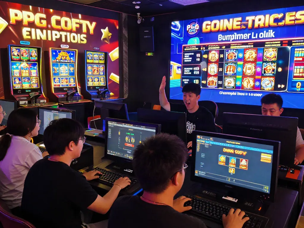 Players enjoying slot server thailand games on vibrant devices, showcasing excitement and immersive graphics.