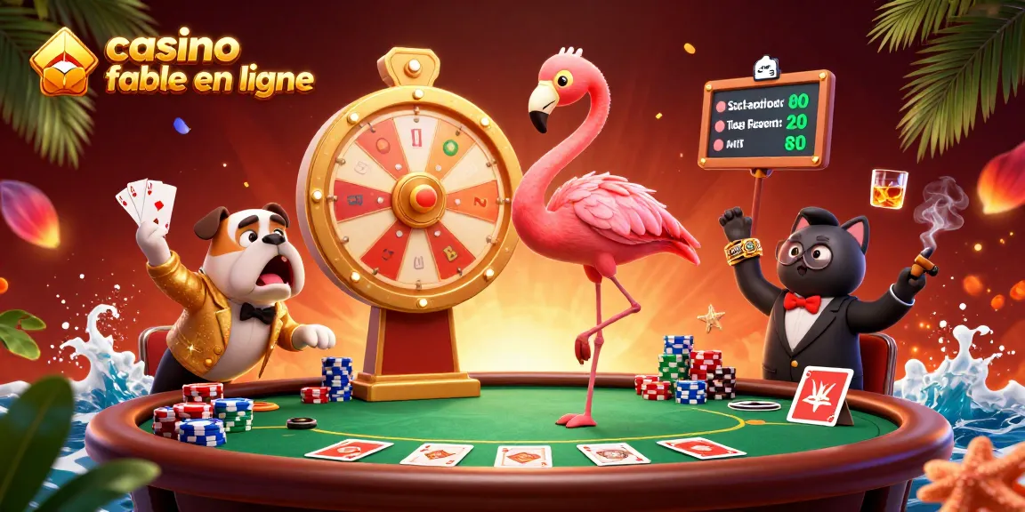 Visitez un casino fiable en ligne avec un animateur flamboyant, des jetons de poker et des prix révélés.