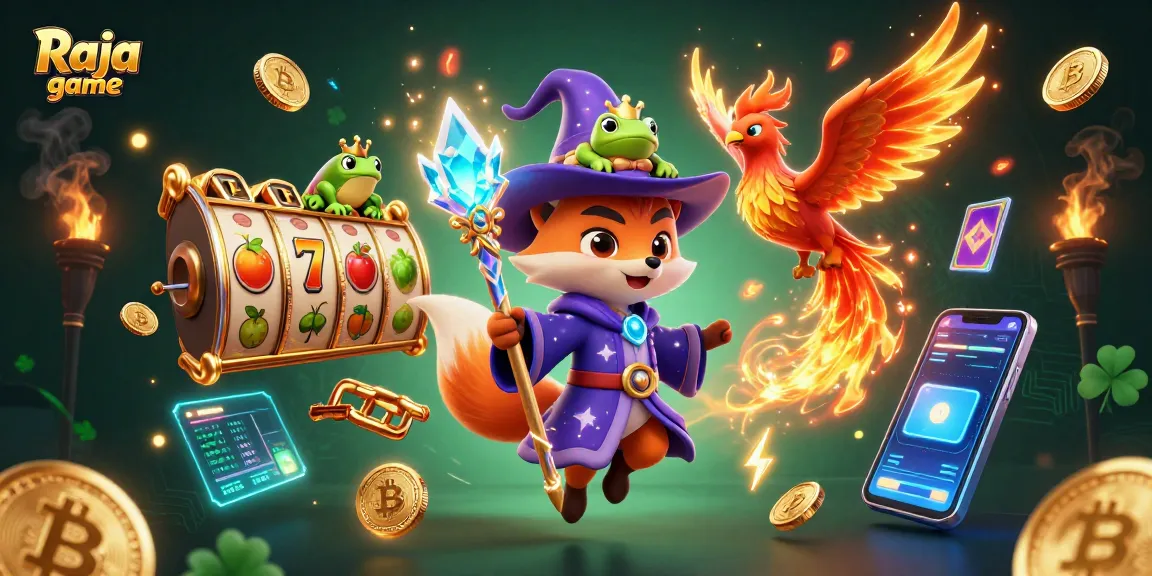 Engage in thrilling gameplay with Raja game featuring mystical characters and lively casino elements.