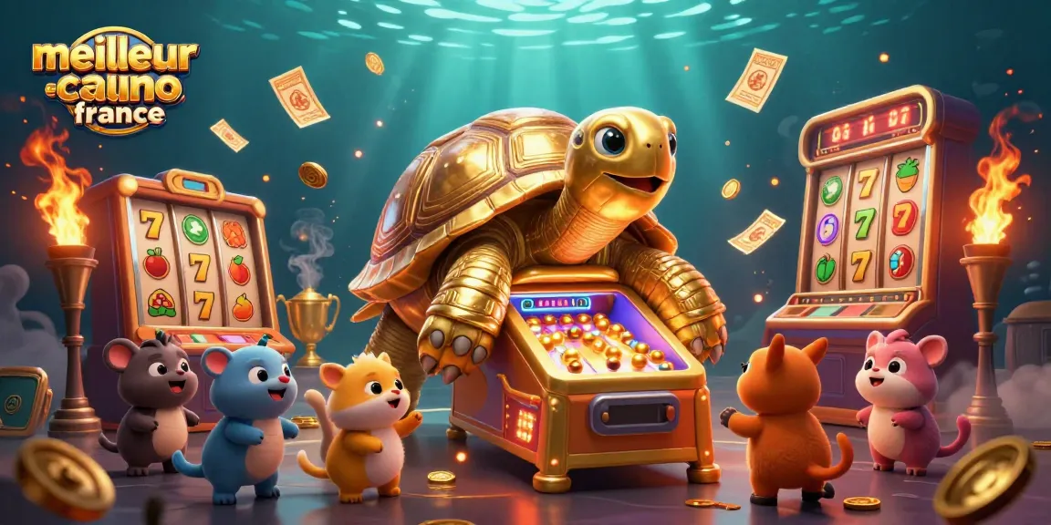 Gagnez au meilleur casino en ligne France avec une tortue dorée interactive et des jeux captivants.