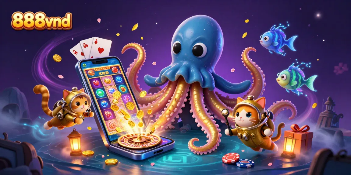 Experience exciting winning opportunities with 888vnd's dazzling casino games featuring magical sea creatures.