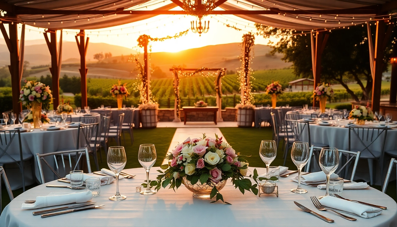 Discover wedding venue pricing Clarksburg CA with a charming outdoor setup accented by elegant decor.