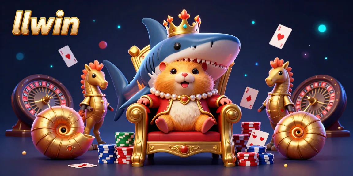 Experience thrilling gaming action at llwin with a magical casino-themed digital illustration.