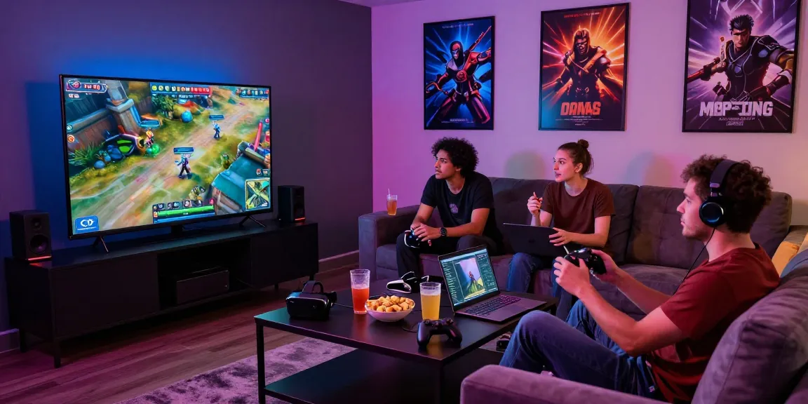 Exciting gaming event scene at www.loginmantra88.com with friends enjoying multiplayer games.