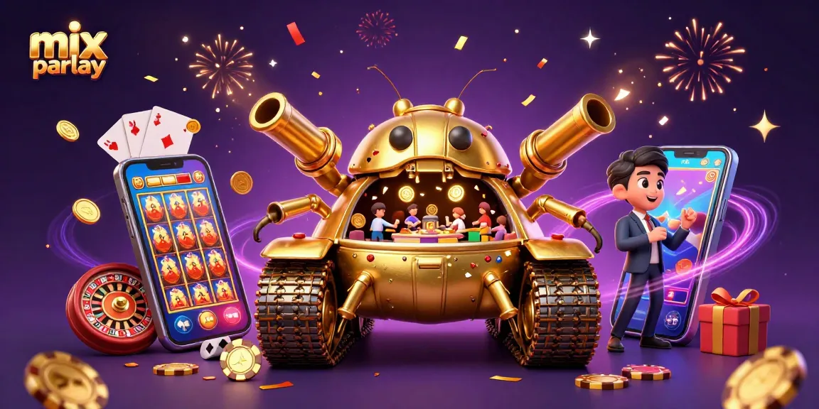 Menangkan jumlah besar dengan mix parlay dalam kasino miniatur bersama karakter unik.