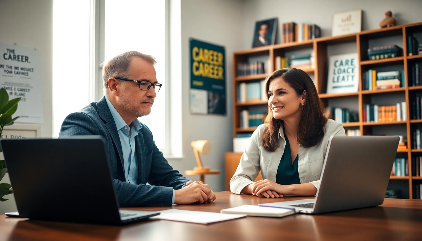 Enhance success with Career Coaching through engaging sessions in a modern office.