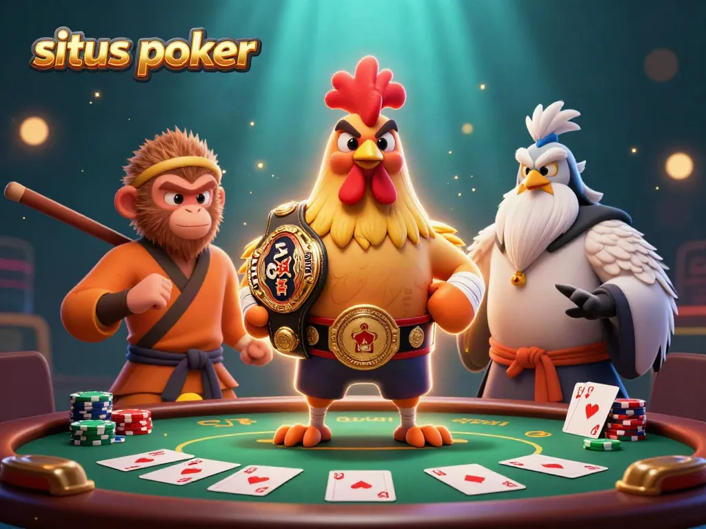 Permainan menarik di situs poker dengan karakter unik dan suasana kasino yang menggembirakan