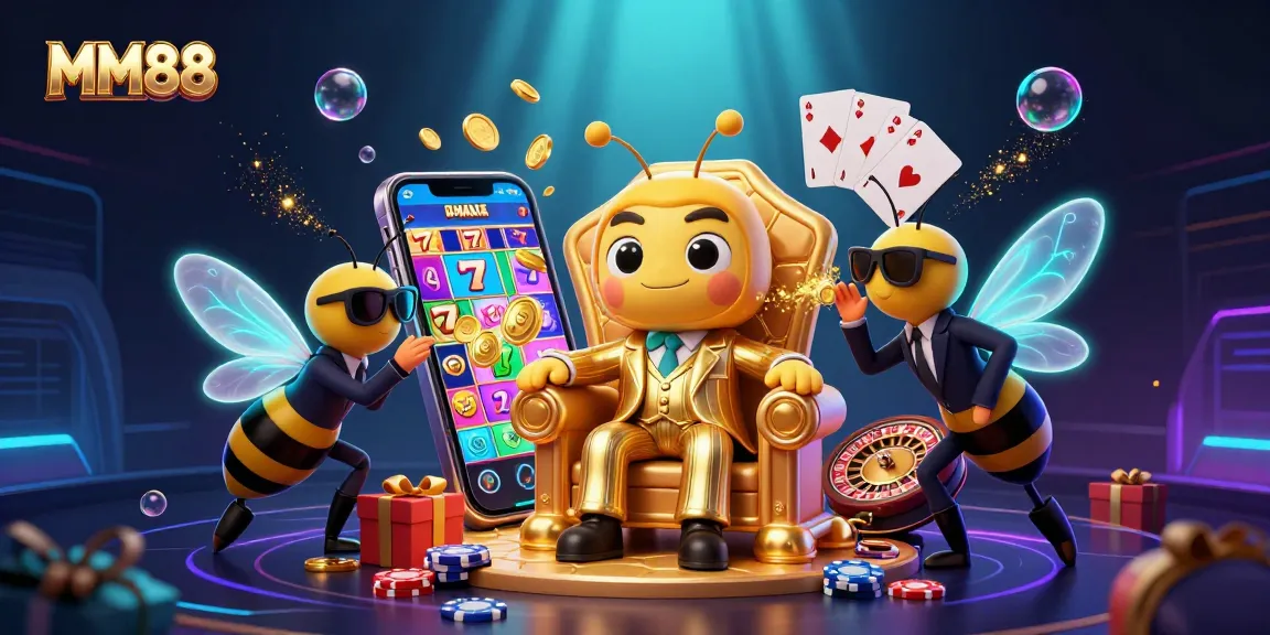 Engage with MM88's thrilling slot games featuring vibrant reels of fortune and winning moments.