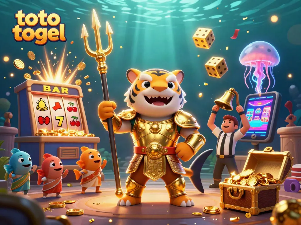 Menangkan toto togel dengan strategi cerdas, ilustrasi hi-tech permainan kasino.