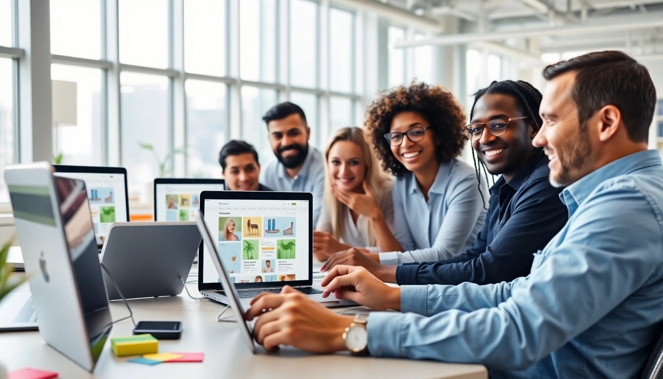 Showcase of a vibrant office environment with a Shopify agency India team collaborating.